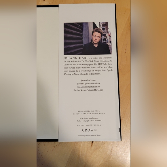 2022 NWT HC/DJ Stolen Focus by Johann Hari - Picture 5 of 5